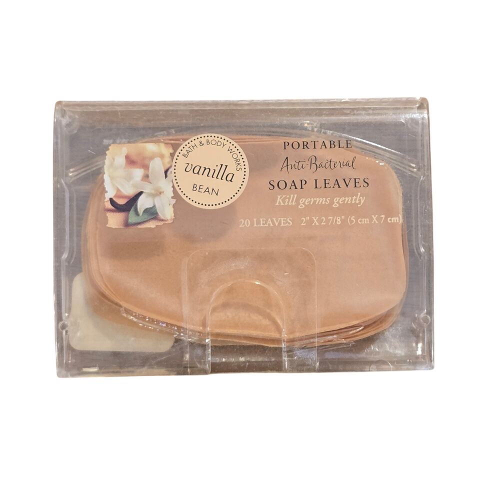 NEW Vtg Bath And Body Works Portable Anti Bac Soap Leaves Vanilla Bean SEALED